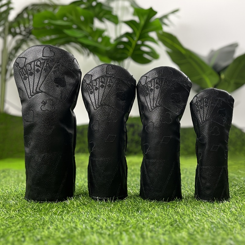 Golf Equipment Storage - Capa Protetora Retrô Preta para Cabeça