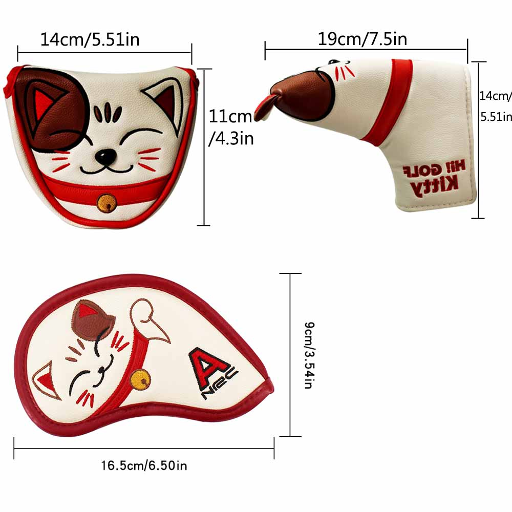 Headcovers golfe 1 3 5 ut moto - Putter Mallet Blade avaliação e preço