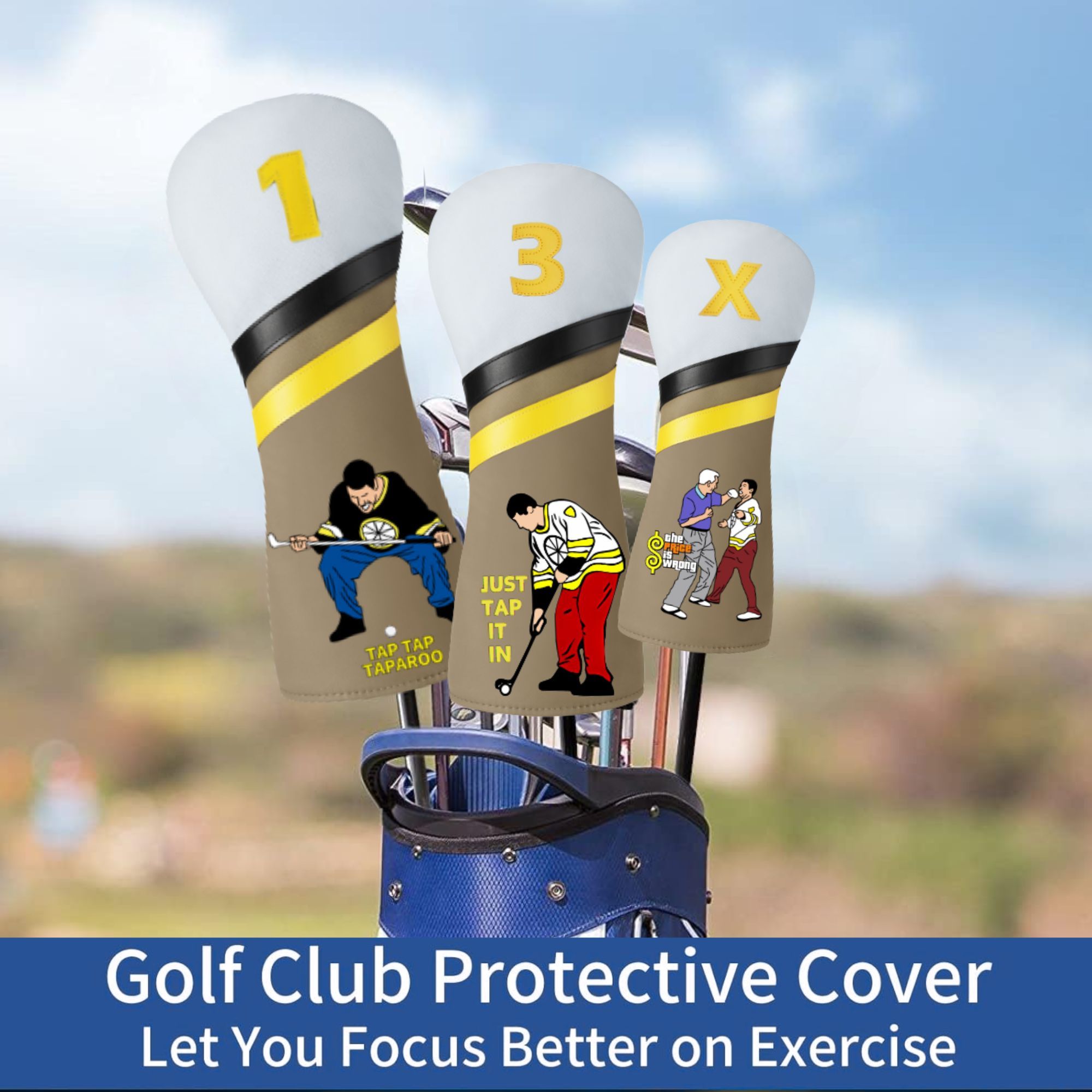 Engraçado feliz gilmore capa d - Putter Mallet Blade avaliação e preço