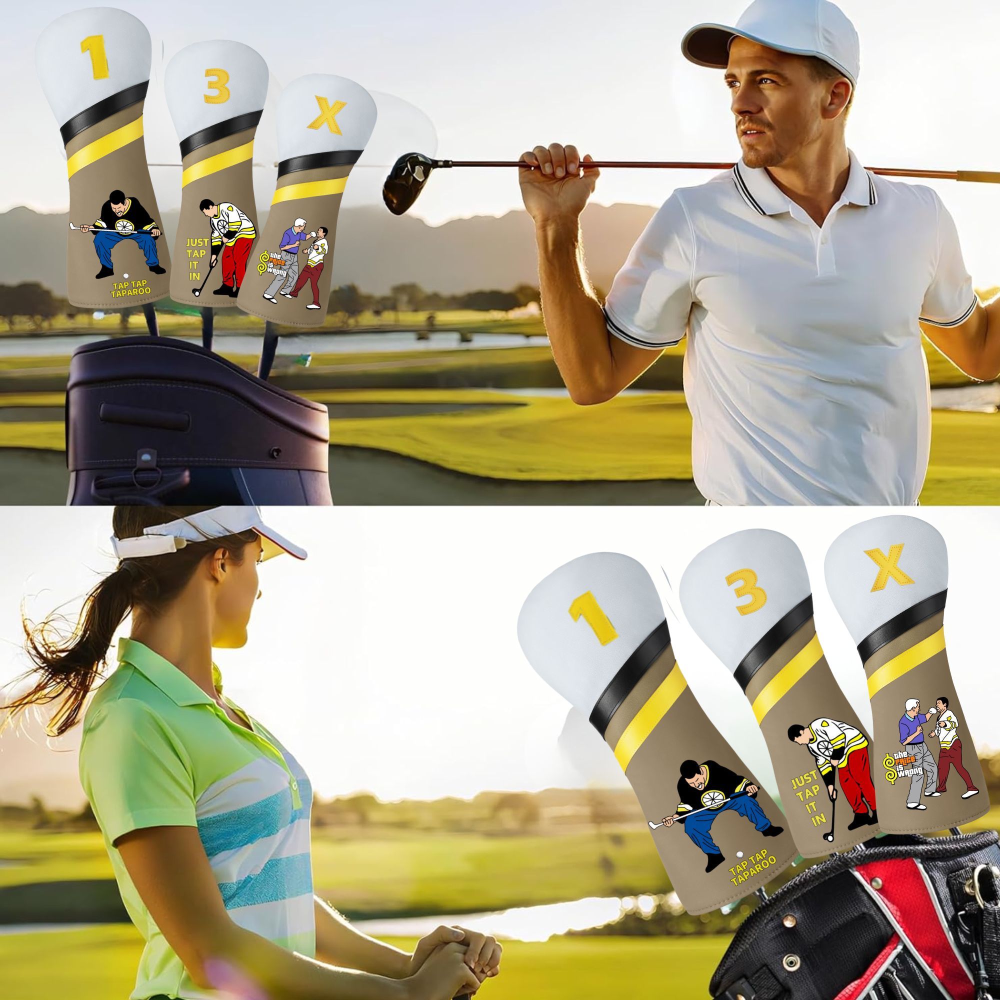 Engraçado feliz gilmore capa d - Putter Mallet Blade avaliação e preço
